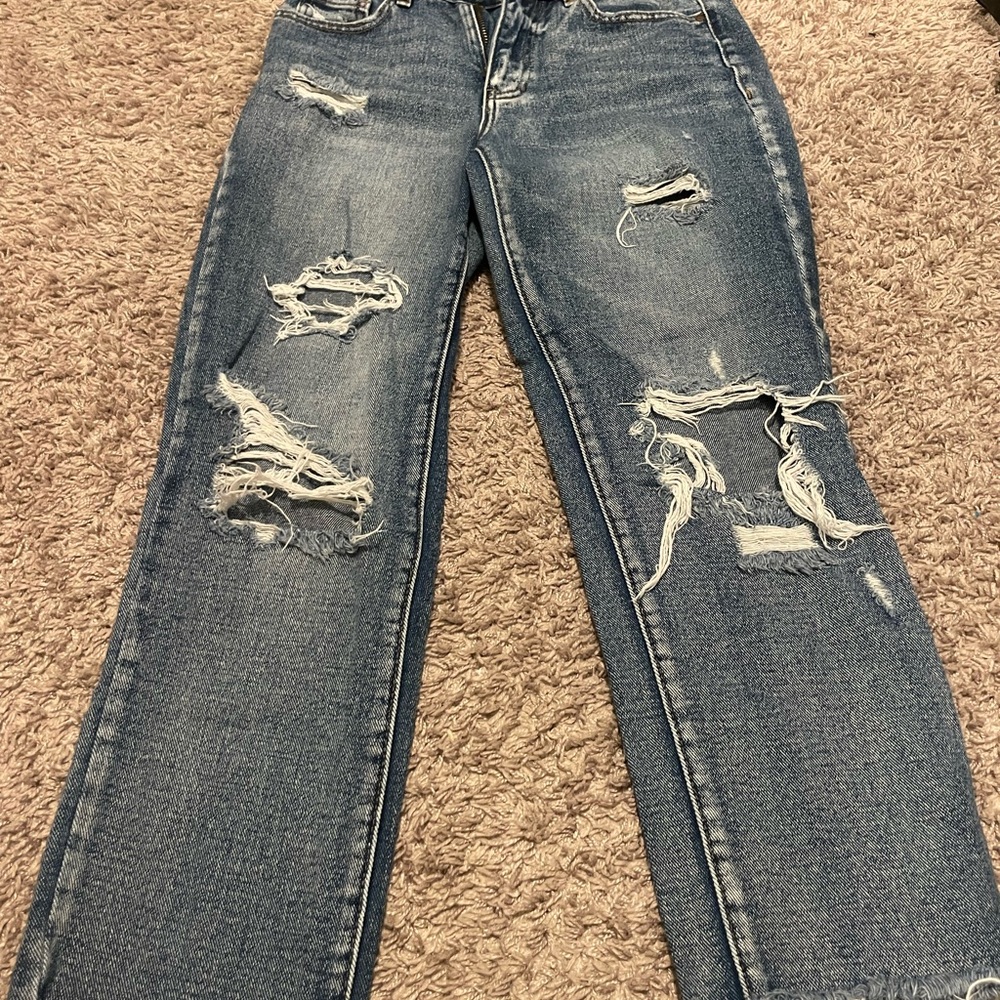 Pacsun Women's Distressed Blue Jeans